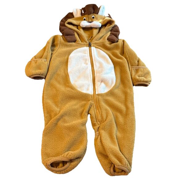 Cuddle Club Lion One Piece Fleece Warm Hand and Foot Covers Toddler 0-3 Months - Picture 1 of 7